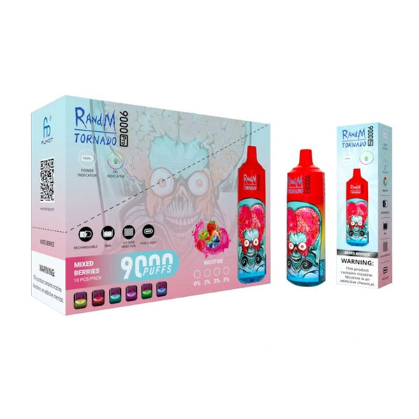 Randm Tornado 9000 Pro Engangs Vape (æske med 10 stk)