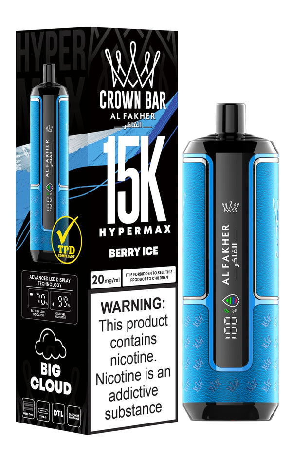 Al Fakher Crown Bar 15k Hypermax Engangs Vape
